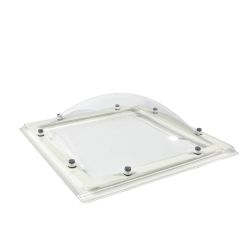Coupole carrés en polycarbonate à double paroi - Clair
