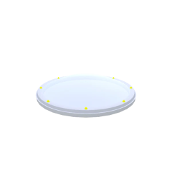 Ronde lichtkoepel acrylaat opaal dubbelwandig