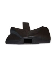 EPDM hemelwaterafvoer 60x80x500 mm met EPDM flap 90 graden, vooraanzicht