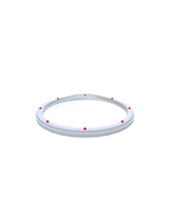 Ronde lichtkoepel polycarbonaat helder enkelwandig